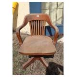 Vintage Oak Office Chair