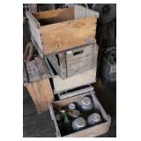 Wood Boxes & Jars & Bottles