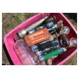 Old Bottles / Flashlights / Tins