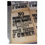 Early No Trespassing Posters