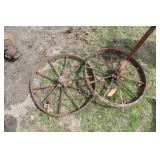 2 Early Cast Implement Wheels
