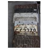 vintage Licence Plates / 1940s - 50s