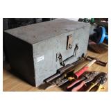 Old Wooden Tool Box & Tools