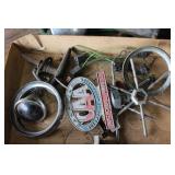 Vintage Auto Emblems & Fan Motors & More