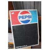 Metal Pepsi Sign / Menu Board