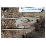 Wooden Sleigh / Pulley / Hane