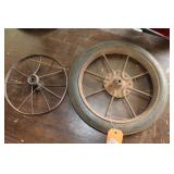 2 Old Bike Wheels
