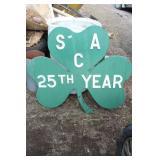 Wooden SAC 25th Sign