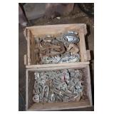2 Crates Galvanized Hardware / U Bolts