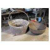 2  - Cast Iron Pots