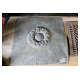 Early Cast Floor Grate & Ceiling Rosette