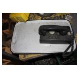 Vintage Wall Phone & Enamel Tray