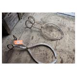 2 Sets Vintage Ice Tongs