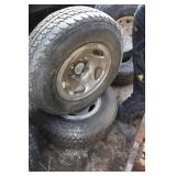 2 Sets Aluminum Rims & Tires / 16"