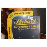 Early Metal Packard Cable Sign / Display Board
