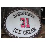 Baskin Robbins Ice Cream Sign / Lg
