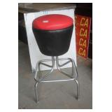 1960s Gas Station Service Stool / Swivel