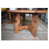 Scrolled Base Round Cottage Table