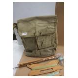 1940s Military Backpack & Ice Fishing Gear