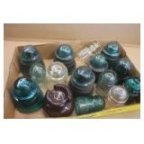 Coloured Glass Telephone Insulators