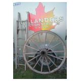 Wooden Wagon Wheels & Ladders