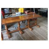 Oak Pedestal  Nunnery Table