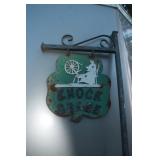 Knock Chree Shamrock Metal  Sign & Post