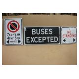 3 Wooden Signs