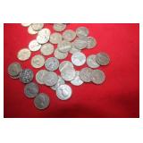 Canadian 5 Cent Coin Collection / 1940s