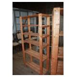 2 Wooden Shelving Units