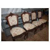 4 Ornate Dining / Meeting Chairs