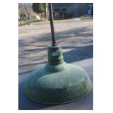 Green Enameled Industrial Ceiling Fixture
