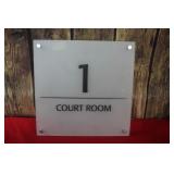 Court Room Sign