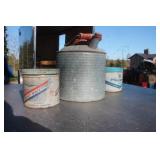 Gas Can & Cigarette  Tobacco Tins