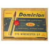 20 RDS. - C I L - .270 WIN. CAL. 160 GR. -- S P