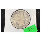 1899 Silver Barber Half Dollar