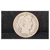 1915-S Silver Barber Half Dollar