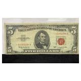 Currency 1963 *Star* $5 Red Seal United States