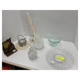 Glassware, Brass, and Silver-Plated Items