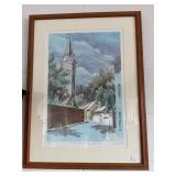 St Paulï¿½s Ellicott City Watercolor Print, Signed