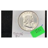 1955 Silver Franklin Half Dollar high grade