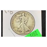 1929-S Silver Walking Liberty Half Dollar