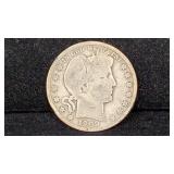 1909 Silver Barber Half Dollar