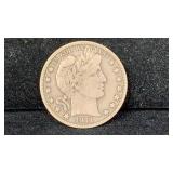 1911 Silver Barber Half Dollar better grade