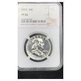 1959 NGC PF66 Silver Proof Franklin Half Dollar