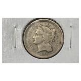 1865 Three Cents Nickel