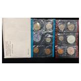 1969 UNC US Mint Set w/ 40% Silver Kennedy Half