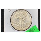 1942-S Silver Walking Liberty Half Dollar