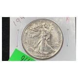 1940 Silver Walking Liberty Half Dollar higher