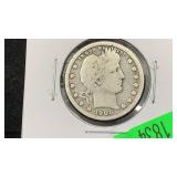 1908-D Silver Barber Quarter